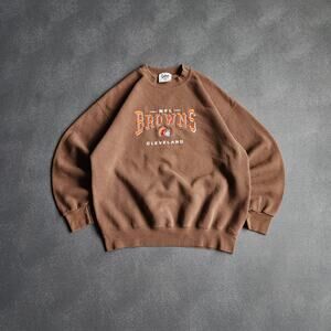 Vintage Cleveland Brown Brown Lee Nutmeg Style Sweatshirt XL